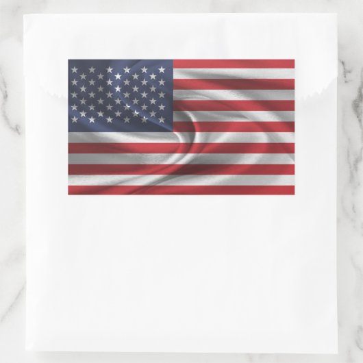 Sticker Rectangulaire Drapeau américain (Sac)