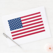 Sticker Rectangulaire Drapeau américain (Enveloppe)
