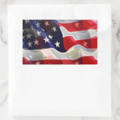 Sticker Rectangulaire Drapeau américain (Sac)