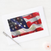 Sticker Rectangulaire Drapeau américain (Enveloppe)