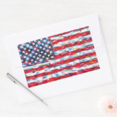 Sticker Rectangulaire Drapeau américain (Enveloppe)