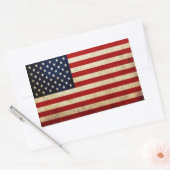 Sticker Rectangulaire Drapeau américain (Enveloppe)