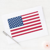 Sticker Rectangulaire Drapeau américain (Enveloppe)