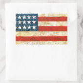 Sticker Rectangulaire Drapeau Américain (Sac)