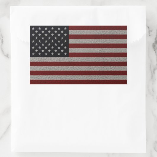 Sticker Rectangulaire Drapeau américain (Sac)