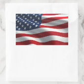 Sticker Rectangulaire Drapeau américain (Sac)