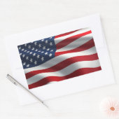 Sticker Rectangulaire Drapeau américain (Enveloppe)
