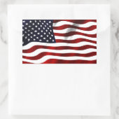 Sticker Rectangulaire Drapeau américain (Sac)