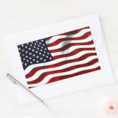 Sticker Rectangulaire Drapeau Américain (Enveloppe)