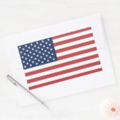 Sticker Rectangulaire Drapeau américain (Enveloppe)