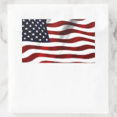 Sticker Rectangulaire Drapeau américain (Sac)