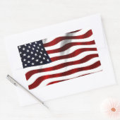 Sticker Rectangulaire Drapeau américain (Enveloppe)
