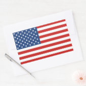 Sticker Rectangulaire Drapeau américain (Enveloppe)