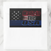Sticker Rectangulaire Drapeau AMÉRICAIN (Sac)