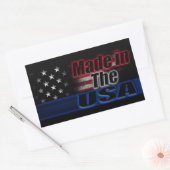Sticker Rectangulaire Drapeau AMÉRICAIN (Enveloppe)