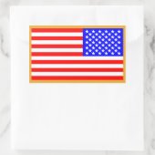 Sticker Rectangulaire Drapeau américain (Sac)