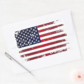 Sticker Rectangulaire Drapeau américain (Enveloppe)