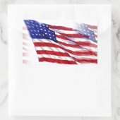 Sticker Rectangulaire Drapeau américain (Sac)
