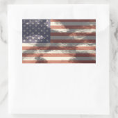 Sticker Rectangulaire Drapeau américain (Sac)