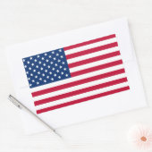 Sticker Rectangulaire Drapeau américain (Enveloppe)
