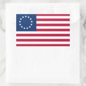 Sticker Rectangulaire Drapeau américain Betsy Ross (Sac)