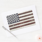 Sticker Rectangulaire Drapeau américain de style ancien (Enveloppe)