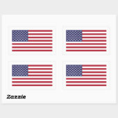 Sticker Rectangulaire Drapeau américain, Drapeau des États-Unis (Feuille)