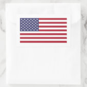 Sticker Rectangulaire Drapeau américain, Drapeau des États-Unis (Sac)