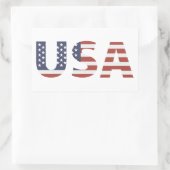 Sticker Rectangulaire Drapeau américain Patriot (Sac)