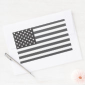 Sticker Rectangulaire Drapeau américain tamisé (Enveloppe)