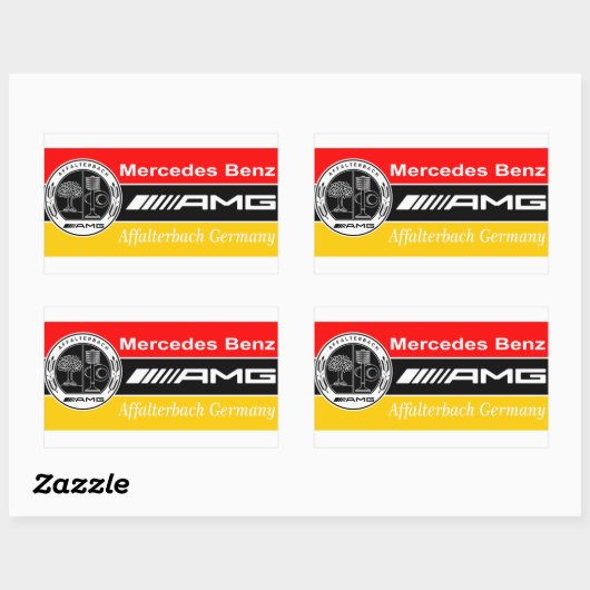 Sticker Rectangulaire drapeau amg (Feuille)