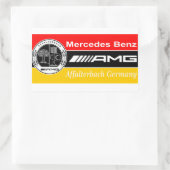 Sticker Rectangulaire drapeau amg (Sac)