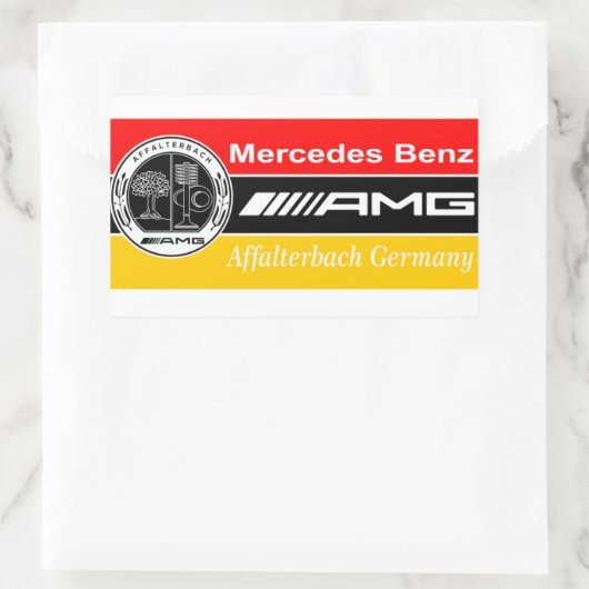 Sticker Rectangulaire drapeau amg (Sac)