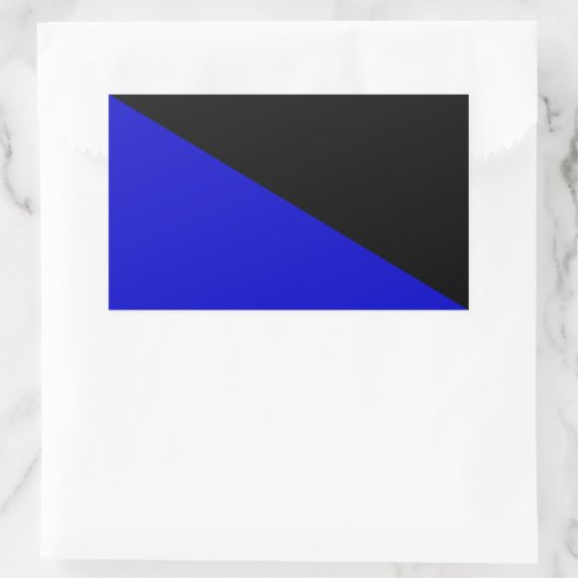 Sticker Rectangulaire Drapeau anarcho-transhumaniste (Sac)