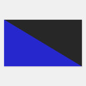 Sticker Rectangulaire Drapeau anarcho-transhumaniste (Devant)