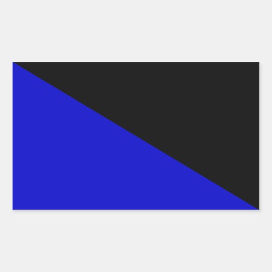 Sticker Rectangulaire Drapeau anarcho-transhumaniste (Devant)