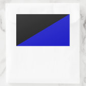 Sticker Rectangulaire Drapeau Anarcho-Transhumaniste (Sac)