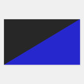 Sticker Rectangulaire Drapeau Anarcho-Transhumaniste (Devant)