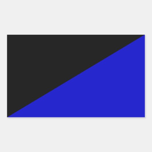 Sticker Rectangulaire Drapeau Anarcho-Transhumaniste (Devant)