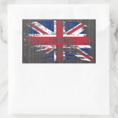 Sticker Rectangulaire Drapeau anglais cool (Sac)