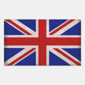 Sticker Rectangulaire Drapeau Anglais d'Angleterre texturé (Devant)