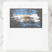 Sticker Rectangulaire Drapeau argentin cool (Sac)