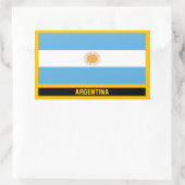 Sticker Rectangulaire Drapeau Argentine (Sac)