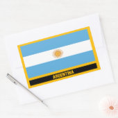 Sticker Rectangulaire Drapeau Argentine (Enveloppe)