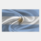 Sticker Rectangulaire Drapeau Argentine (Devant)