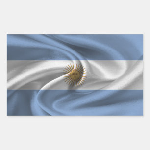 Sticker Rectangulaire Drapeau Argentine