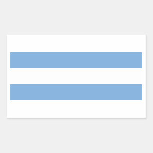 Sticker Rectangulaire Drapeau Argentine/Argentine (civil)