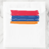 Sticker Rectangulaire Drapeau arménien (Sac)