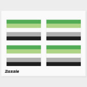 Sticker Rectangulaire drapeau aromatique (Feuille)