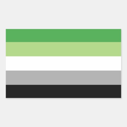 Sticker Rectangulaire Drapeau aromatique (Devant)